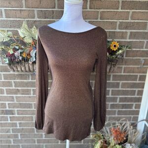Michael Stars Chocolate  Knit Top